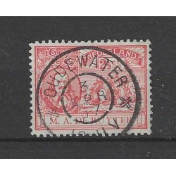 Netherlands 89 with "OUDEWATER  1907" large round cancel VFU/used  CV 20++ €