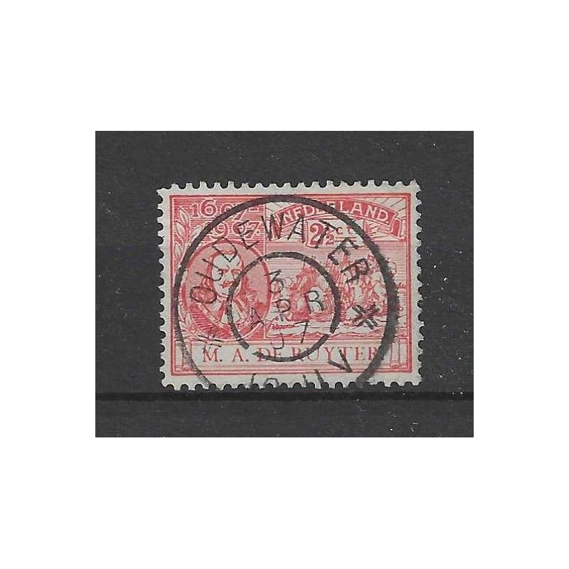 Netherlands 89 with "OUDEWATER  1907" large round cancel VFU/used  CV 20++ €