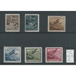 Liechtenstein 108-113 Airmail  MH/unused  CV 500 €