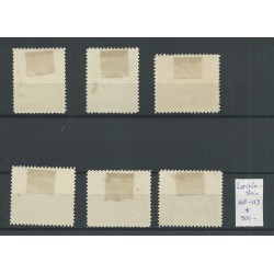 Liechtenstein 108-113 Airmail  MH/unused  CV 500 €