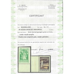 Netherlands IN1 Interneringzegel  MNH  CV 400  €  CERTIFICATE