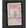 Suriname 67v  Provisional stamp onderzijde ongeperforeerd VFU/used  CV 250 €