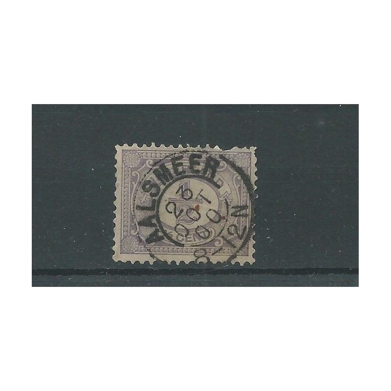 Small round cancel "AALSMEER 1900" on  50  VFU/used