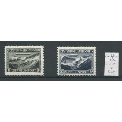 Liechtenstein 114-115 ZEPPELIN  Airmail  MH/unused  CV 650 €