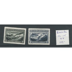 Liechtenstein 114-115 ZEPPELIN  Airmail  MNH  CV 650 €