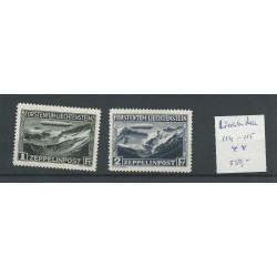 Liechtenstein 114-115 ZEPPELIN  Luftpost  MNH/postfis  CV 650 €