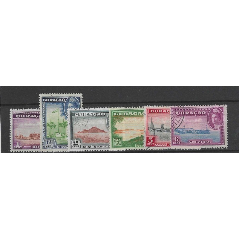 Curacao 158-163  eilanden VFU/gebr  CV 2,60  €