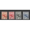 Curaçao 164-167 Koninklijke familie VFU/used  CV 3,50  €