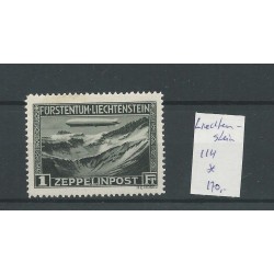 Liechtenstein 114  ZEPPELIN  Luftpost  MH/ongebr  CV 200 €