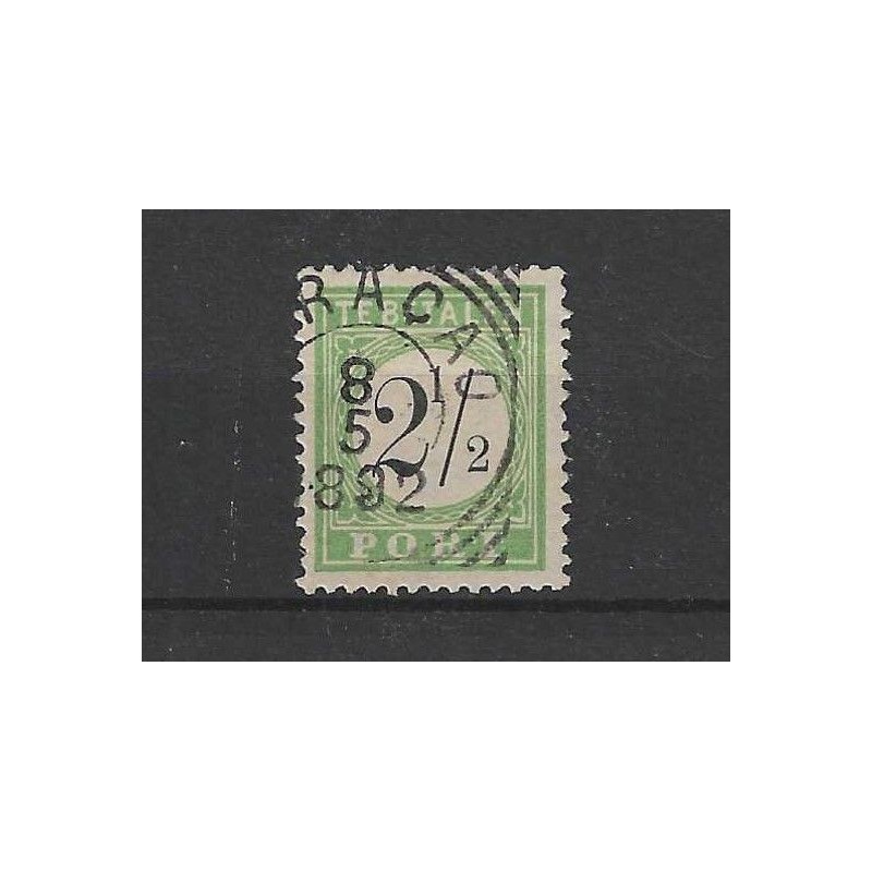 Curaçao P1-II  Postage due 1889 VFU/used  CV 7,5 €