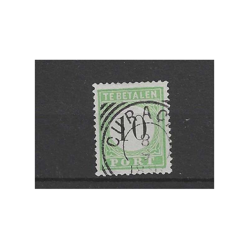 Curaçao P3-III  Postage due 1889 VFU/used  CV 45 €