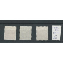 Liechtenstein 119-121 Landschaften  VFU/used  CV 600 €