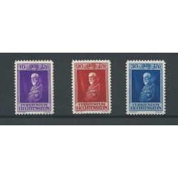 Liechtenstein 122-124 Fürst Franz I  MH/ongebr  CV 200 €
