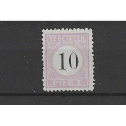Suriname P3-III  Postage due 1886  MH/unused  CV 185 €