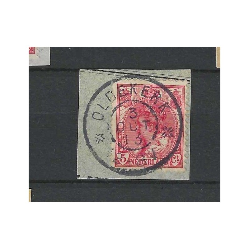 Netherlands 60  "OLDEKERK 1913" large round cancel  VFU/used  CV 10 €