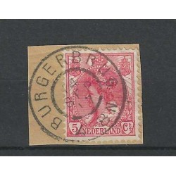Netherlands 60  "BURGERBRUG 1917" large round cancel  VFU/used  CV 10 €