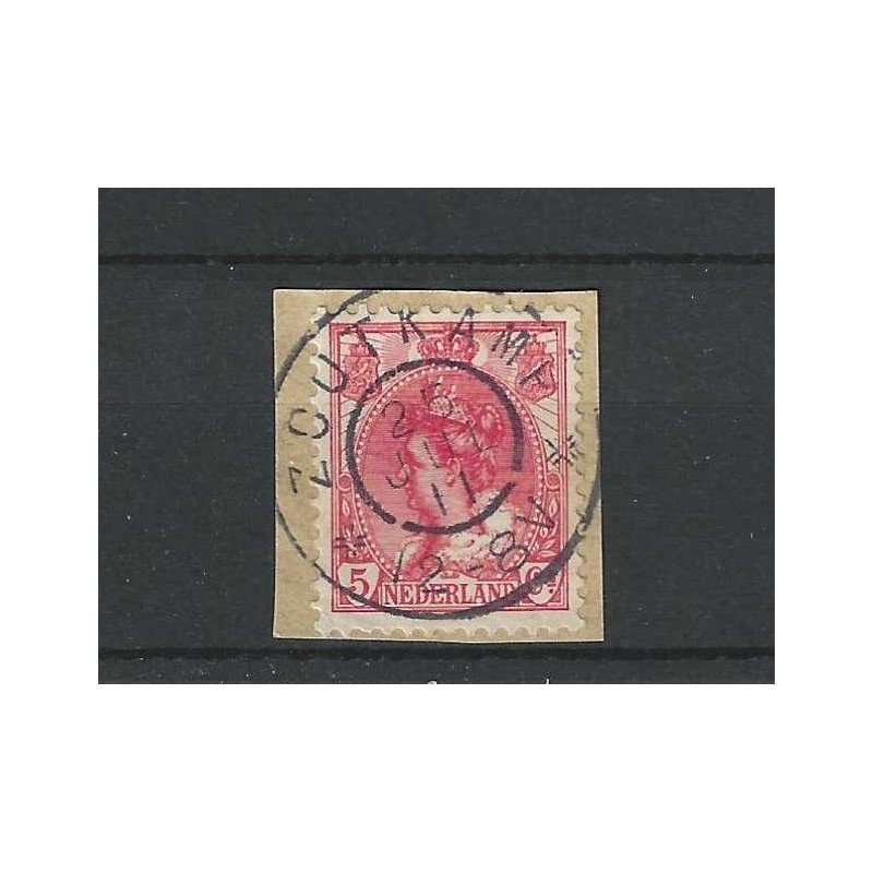 Netherlands 60  "ZOUTKAMP 1911" large round cancel  VFU/used  CV 10 €