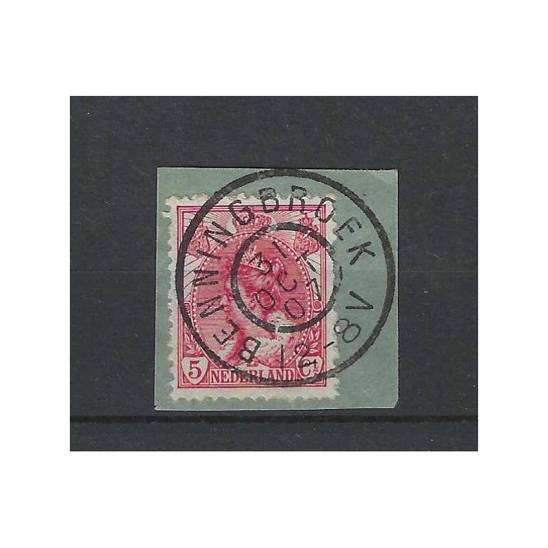 Netherlands 60  "BENNINGBROEK 1907" large round cancel  VFU/used  CV 7 €