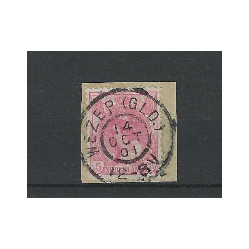 Netherlands 60  "WEZEP 1901" large round cancel  VFU/used  CV 10 €