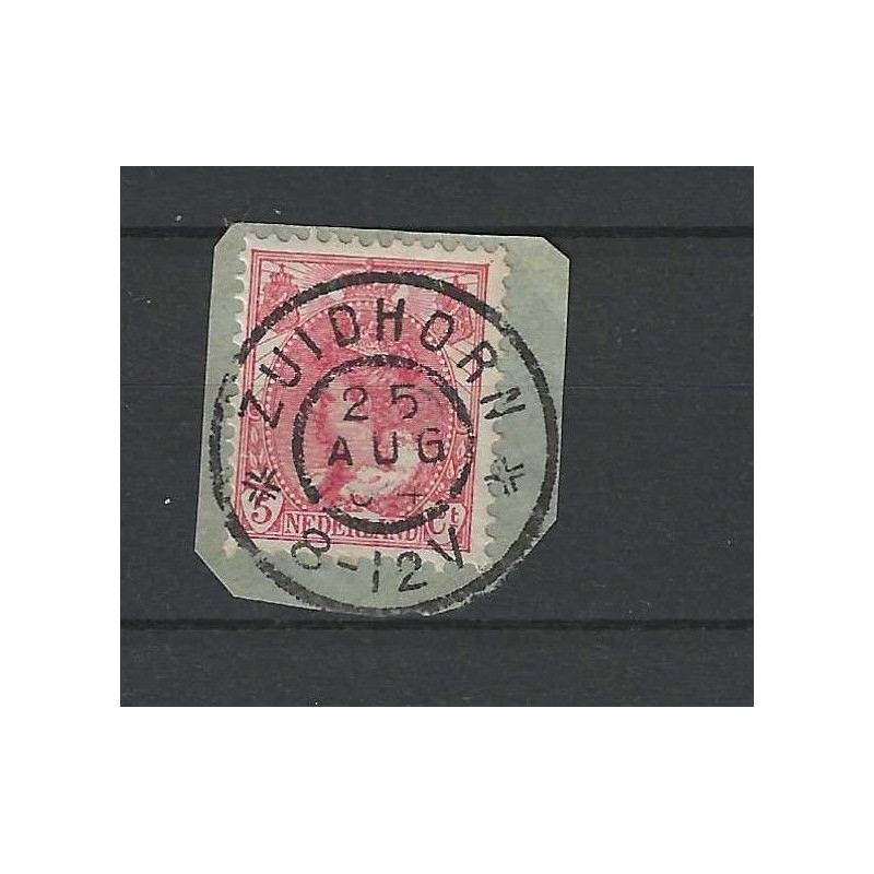 Nederland 60  "ZUIDHORN 1904" grootrond  VFU/gebr  CV 5 €
