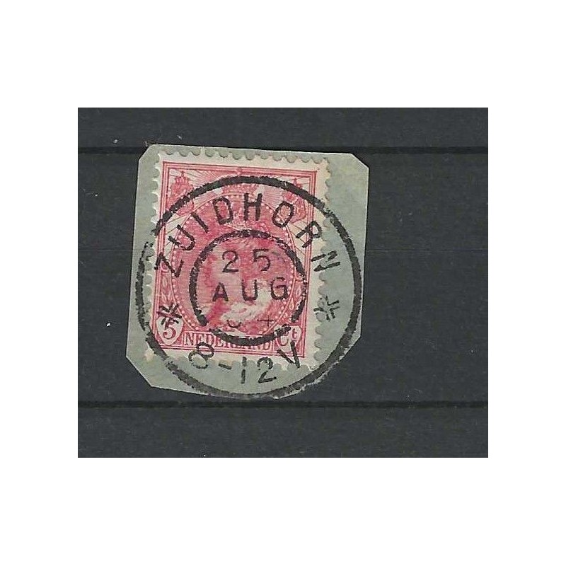 Netherlands 60  "ZUIDHORN 1904" large round cancel  VFU/used  CV 5 €