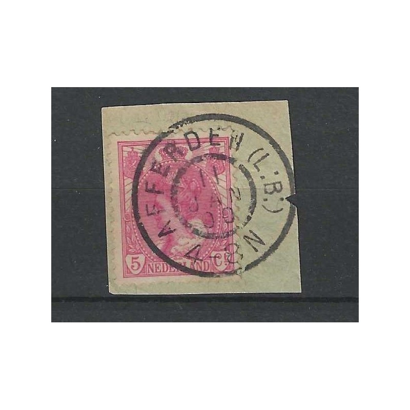 Netherlands 60  "AFFERDEN (L:B:) 1900" large round cancel  VFU/used  CV 40 €