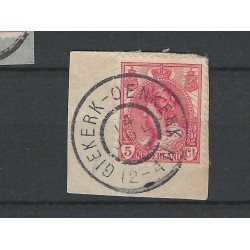 Netherlands 60  "GIEKERK-OENKERK 1909" large round cancel  VFU/used  CV 10 €
