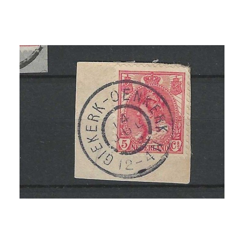 Nederland 60  "GIEKERK-OENKERK 1909" grootrond  VFU/gebr  CV 10 €